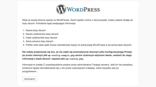 instalacja wordpress